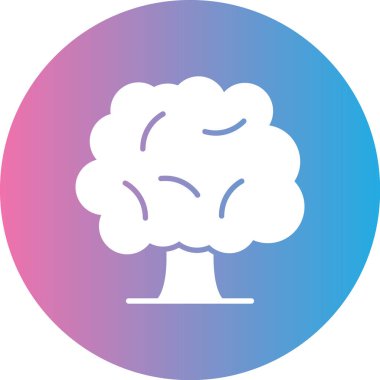 Ağaç simgesi. Basit resimleme