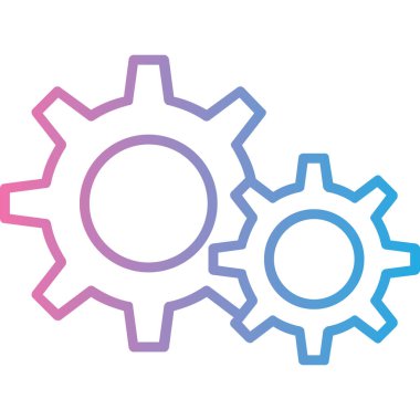 dişli vektör simgesi modern basit illüstrasyon