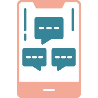 ileti simgesi, vektör illüstrasyonu