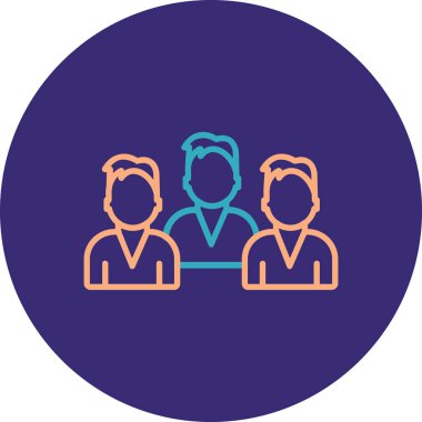 İnsan simgesinin vektör illüstrasyonu