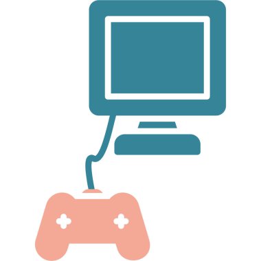 Oyun konsolu ve joystick simgesi