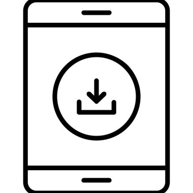 mobil uygulama simgesi, vektör illüstrasyonu