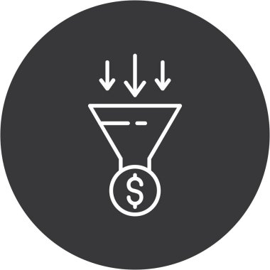 Simge vektör çizim huni