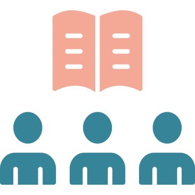 Kitap. Web simgesi basit illüstrasyon