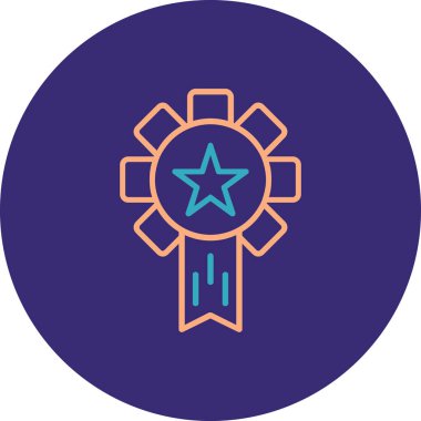 Bir çelenk simgesinin vektör çizimi