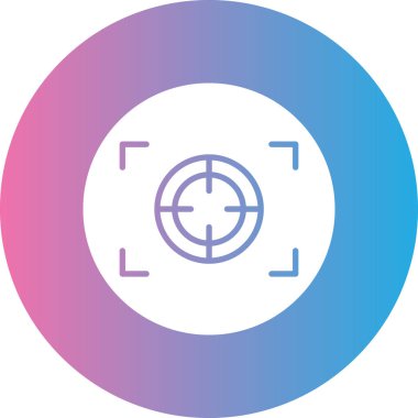 Hedef simgenin vektör illüstrasyonu