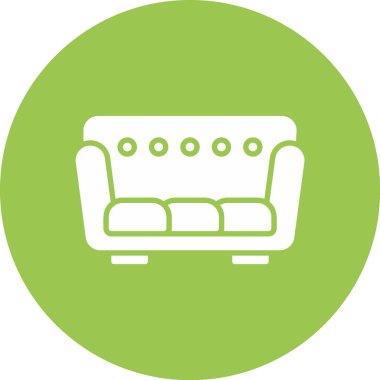 Kanepe. Web simgesi basit illüstrasyon