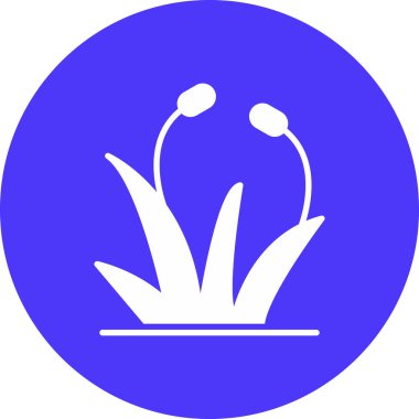 Bir bitki simgesinin vektör illüstrasyonu