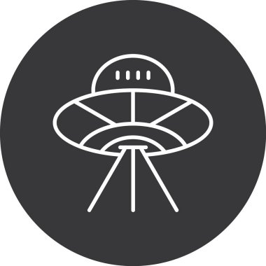 UFO simgesinin vektör illüstrasyonu
