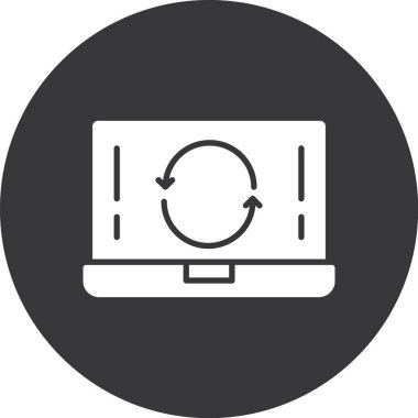 Modern bilgisayar simgesinin vektör illüstrasyonu