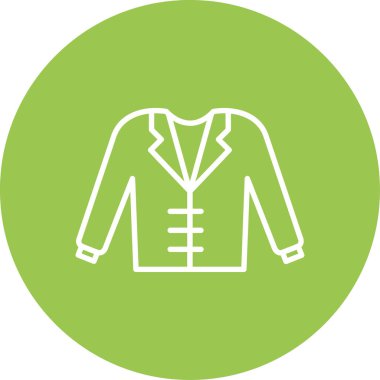 Ceket. Web simgesi basit illüstrasyon