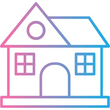 Ev simgesi vektör illüstrasyonu