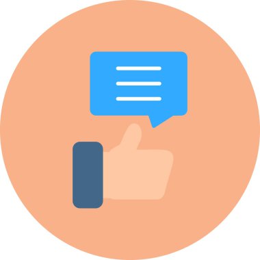 Konuş. Web simgesi vektör illüstrasyonu