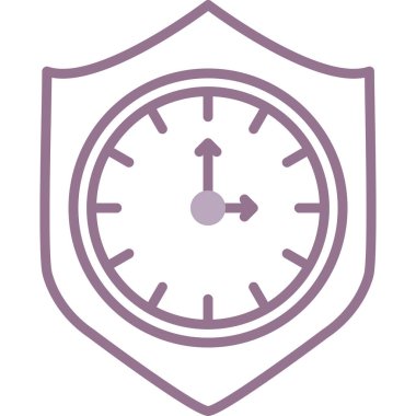 Saat. Web simgesi basit illüstrasyon