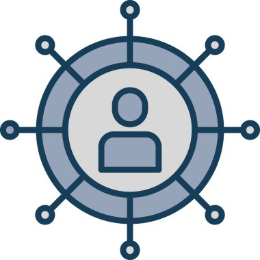 kullanıcı simgesi, basit vektör illüstrasyon tasarımı