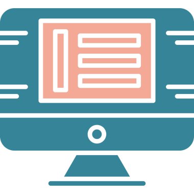 Web tasarım vektörü simgesi