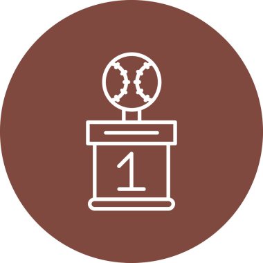 Bir kupa simgesinin vektör illüstrasyonu