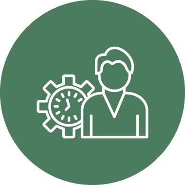 Teçhizat Web simgesi basit illüstrasyon