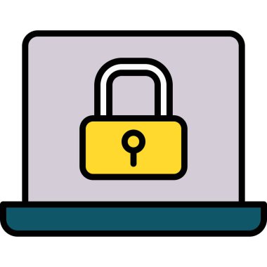 ikon vektör illüstrasyonunu kilitle