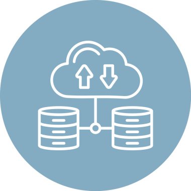 Moda biçimi izole edilmiş arkaplanda sunucu simgesi