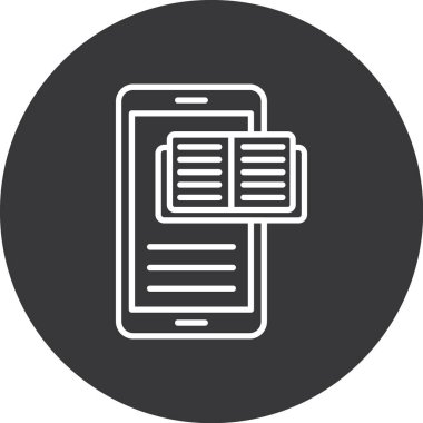 akıllı telefon simgesi vektör illüstrasyonu