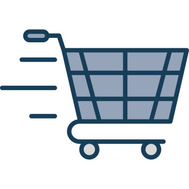 sepeti alışveriş ticaret simgesi