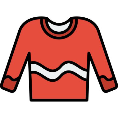 Kıyafet ikonu. vektör illüstrasyonu