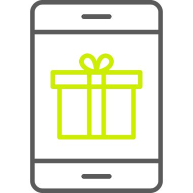 hediye simgesi vektör illüstrasyonu