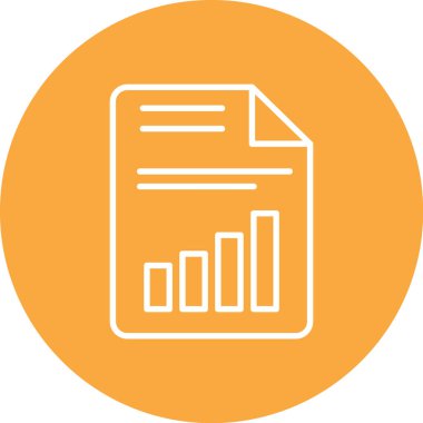 Veri analizi. Web simgesi basit illüstrasyon