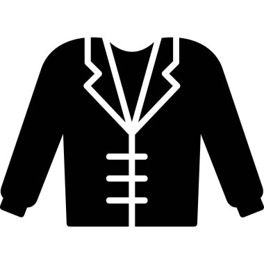 Kıyafetler. Web simgesi basit illüstrasyon