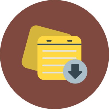 belge simgesi vektör illüstrasyonu