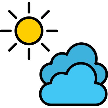 Güneş. Web simgesi basit tasarım