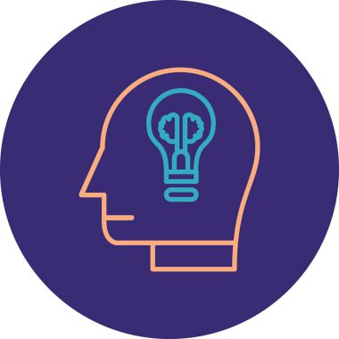 Bir ampulün vektör illüstrasyonu