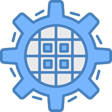 Dişliler. Web simgesi basit tasarım