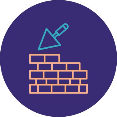 Bina inşaatının vektör illüstrasyonu