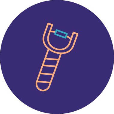 Bir kürek simgesinin vektör çizimi