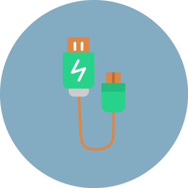 elektrik dolgu ikonu vektör illüstrasyonu