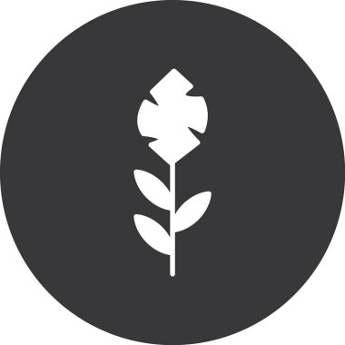 Bitki simgesinin vektör illüstrasyonu