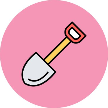 Çizgi film çekiç simgesinin vektör çizimi