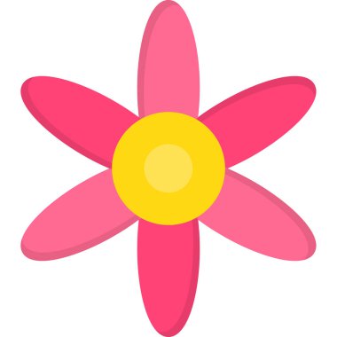 Çiçek. Web simgesi basit illüstrasyon