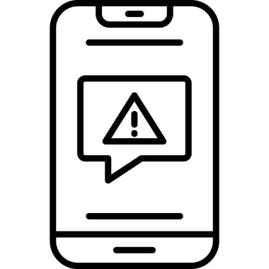 Mesaj var. Web simgesi basit illüstrasyon