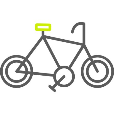 Web ve mobil uygulaması tasarımı, Bisiklet logo kavramı için beyaz arka plan üzerinde izole Bisiklet simge vektör