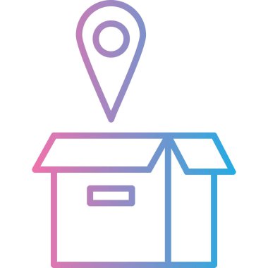 konum. Web simgesi basit illüstrasyon