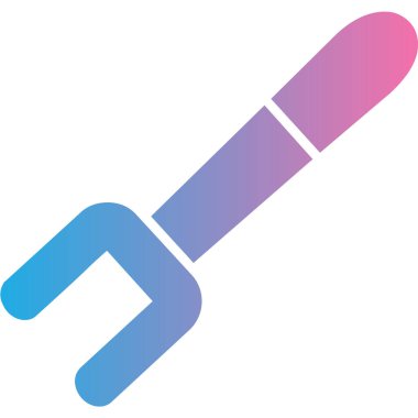 Tek izole edilmiş simgenin vektör illüstrasyonu