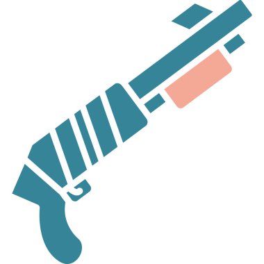 Silah. Web simgesi basit illüstrasyon