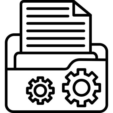 veri belgesi. Web simgesi basit tasarım