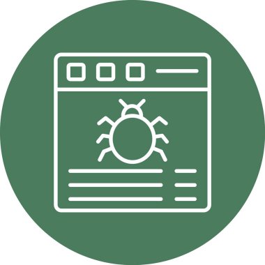 tarayıcı web simgesi basit illüstrasyon