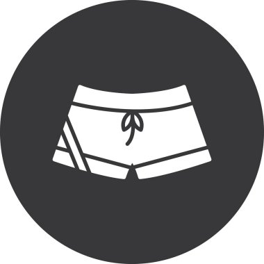 Şort. Web simgesi basit illüstrasyon