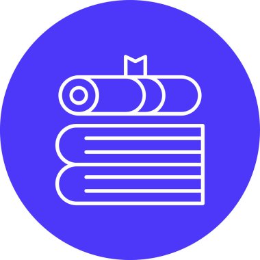 Bir kitap simgesinin vektör illüstrasyonu