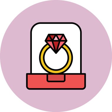 Elmas simgesi vektör illüstrasyonu